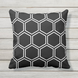 Honeycomb - Black Cushion