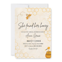 Honeycomb Bridal Shower Invitation