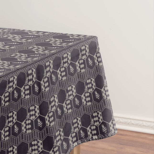Honeycomb | Bumble Bee Honeycomb Tablecloth (In Situ)