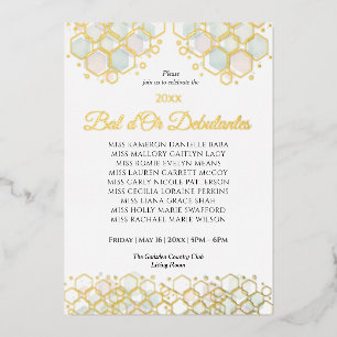 Honeycomb Corporate Elegance Gold Geometric 
