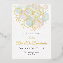 Honeycomb Corporate Elegance Gold Geometric 