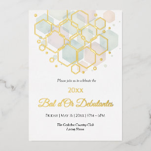 Honeycomb Corporate Elegance Gold Geometric 