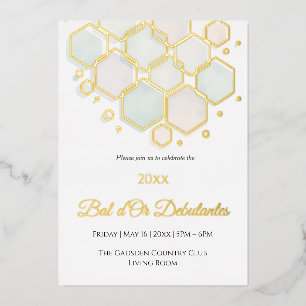 Honeycomb Corporate Elegance Gold Geometric 