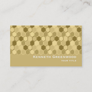 Honeycomb Design Unique Business Card Template