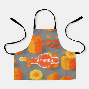 Honeycomb Floral Colourful Personalised Pattern Apron