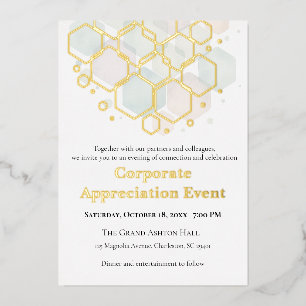 Honeycomb Gold Foil Corporate Appreciation Event