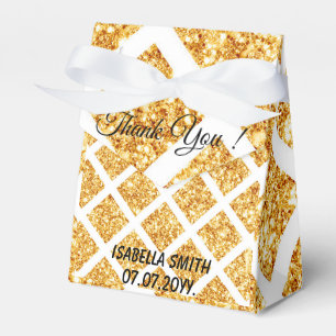 Honeycomb Gold Glitter Boho Popular Collection Favour Box