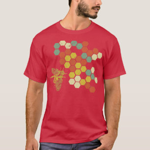 Honeycomb Honey Bee Hobby Beekeeper T-Shirt