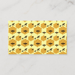 Honeycomb Honey Bees Insect Lover Yellow Beekeeper Business Card