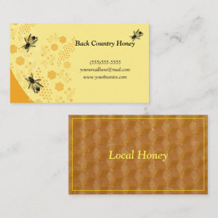 Honeycomb Honeybee Honey Bee Farm Business Card