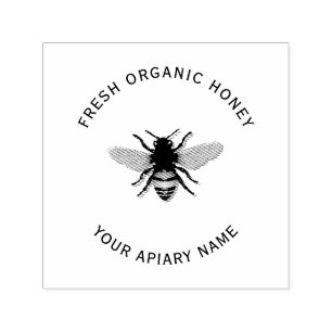 Honeycomb Honeybee Self-inking Stamp