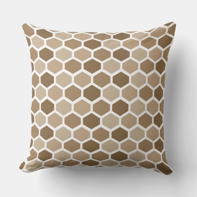 Honeycomb in Sand Cushion (Front)