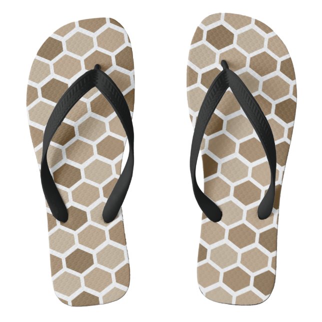 Honeycomb in Sand Jandals (Footbed)