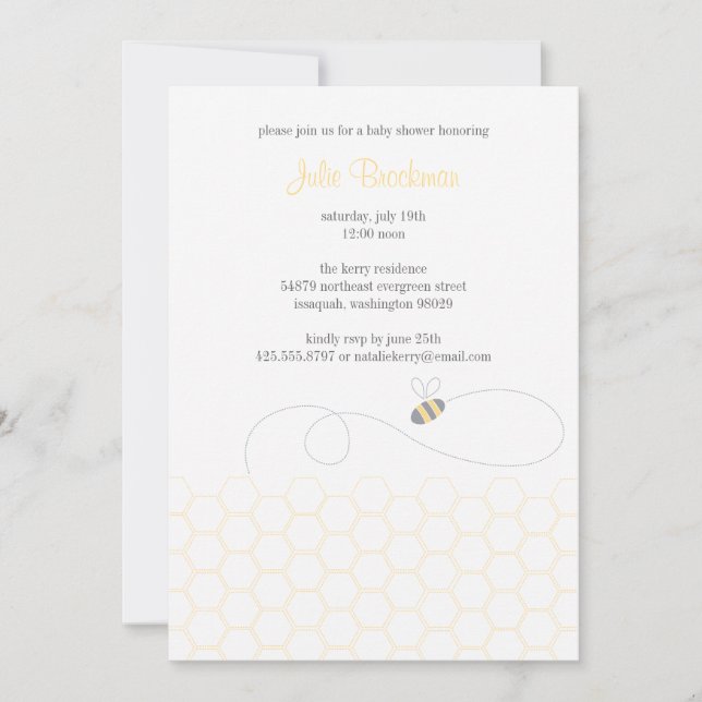 Honeycomb Invitation (Front)