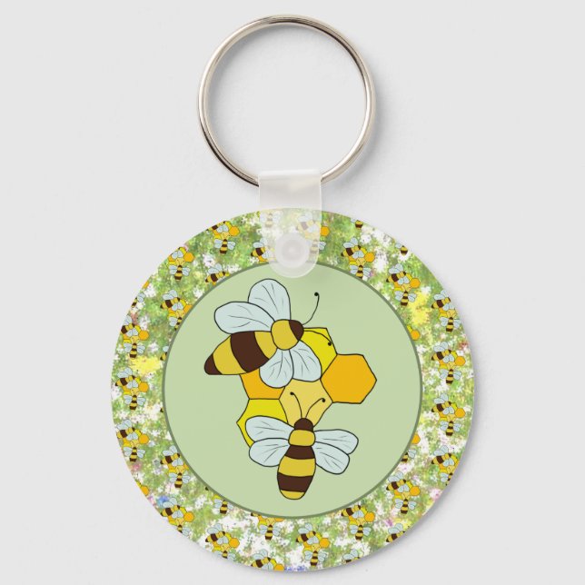 honeycomb key ring (Front)