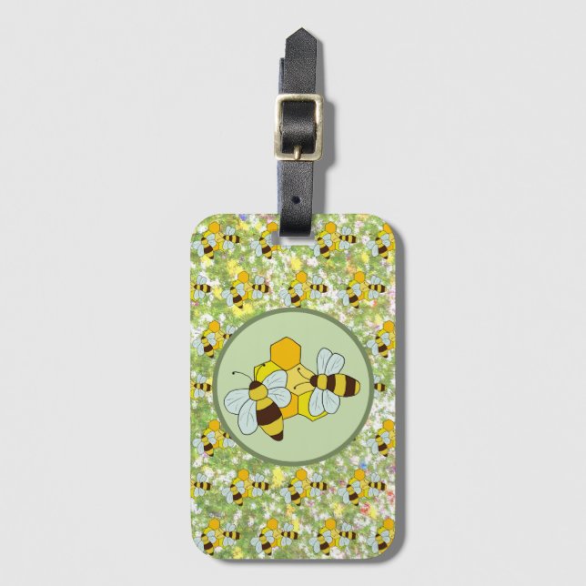 honeycomb luggage tag (Front Vertical)