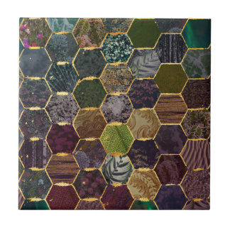 honeycomb mermaid scales tile