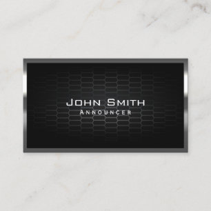 Honeycomb Metal Cells Announcer Business Card