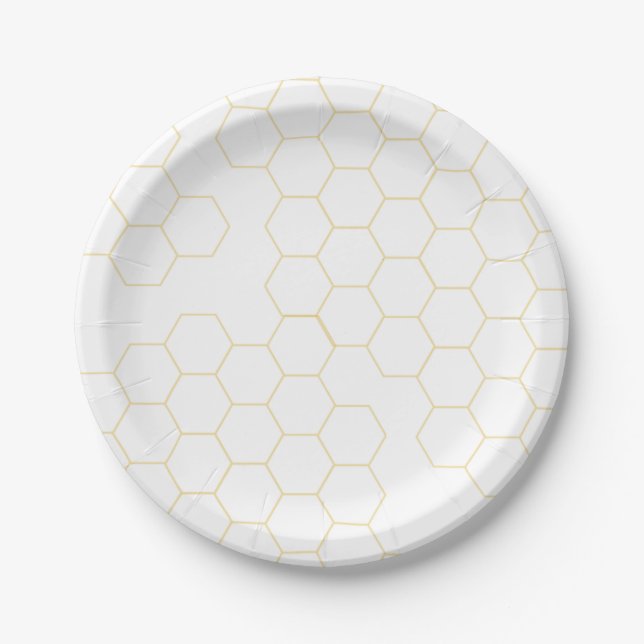 Honeycomb Paper Plates- 7" round Plate (Front)