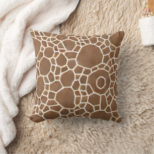 Honeycomb Pattern brown and cream Cushion