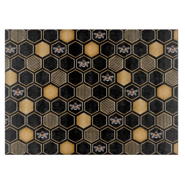 Honeycomb Pattern Cutting Board (Front)