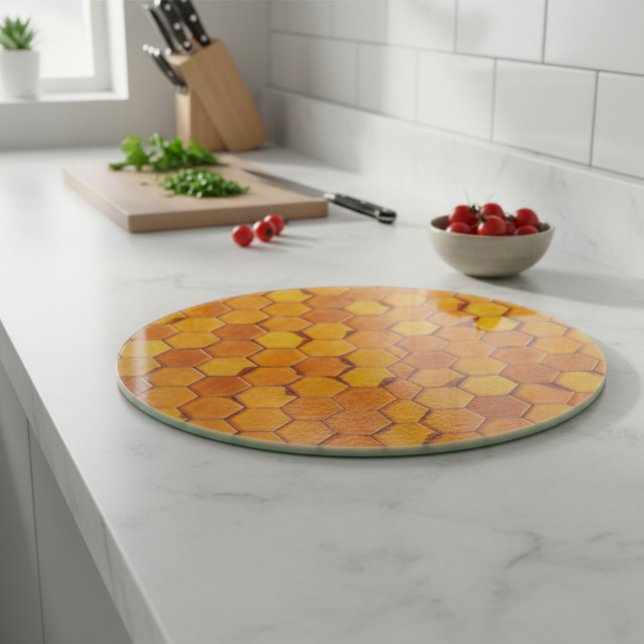 Honeycomb Pattern Glass Cutting Board (Creator Uploaded)