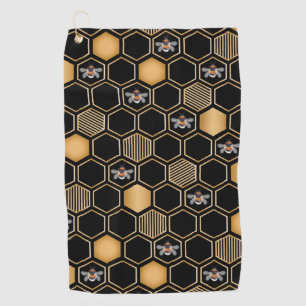 Honeycomb Pattern Golf Towel