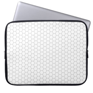 Honeycomb pattern hexagon design laptop sleeve