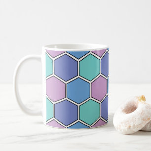 Honeycomb Pattern Pastels Coffee Mug