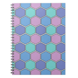 Honeycomb Pattern Pastels Notebook