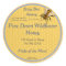 Honeycomb Round with Single Honeybee Honey Label