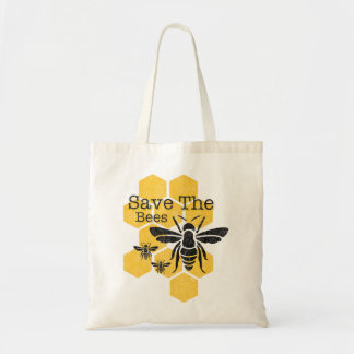 Honeycomb Save The Bees Tote Bag