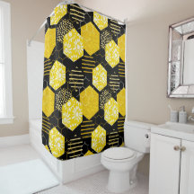 Honeycomb! Shower Curtain