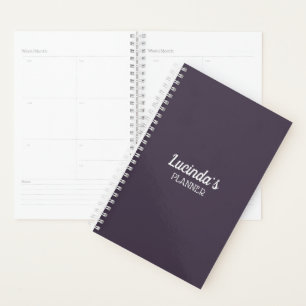Honeycomb Solid Colour Purple 4 Personal Planner