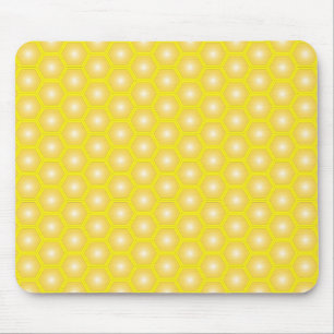 Honeycomb Yellow on Yellow vector Mouse Pad