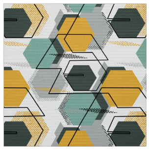 Honeycombs. Abstract geometric pattern.1 Fabric