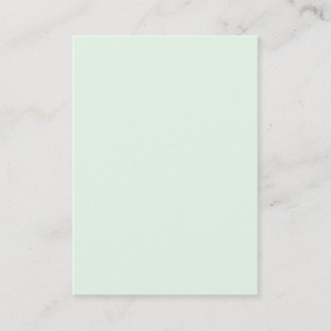 Honeydew Light Green Solid Trend Colour Background Business Card (Front)