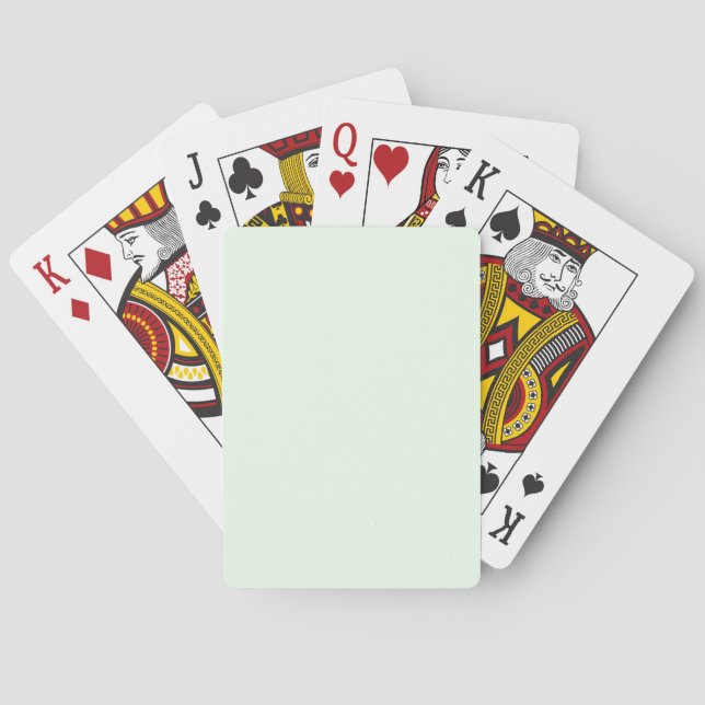 Honeydew Melon Green F0FFF0 Colour with Name Optio Playing Cards (Back)