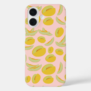 Honeydew Melons Fruit Pattern iPhone 16 Case