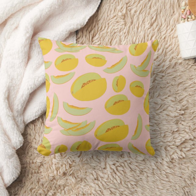 Honeydew Melons Fruit Pattern Cushion (Blanket)