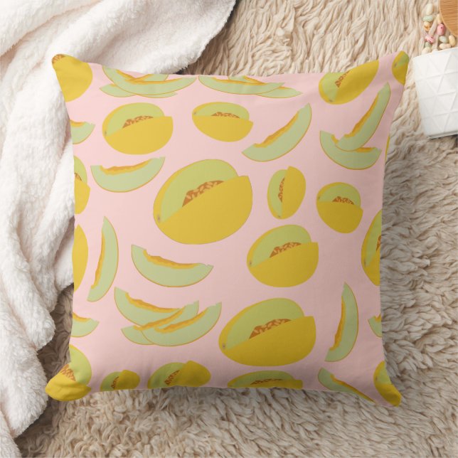 Honeydew Melons Fruit Pattern Cushion (Blanket)