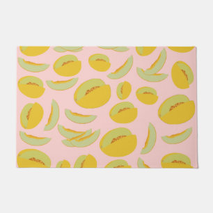 Honeydew Melons Fruit Pattern Doormat