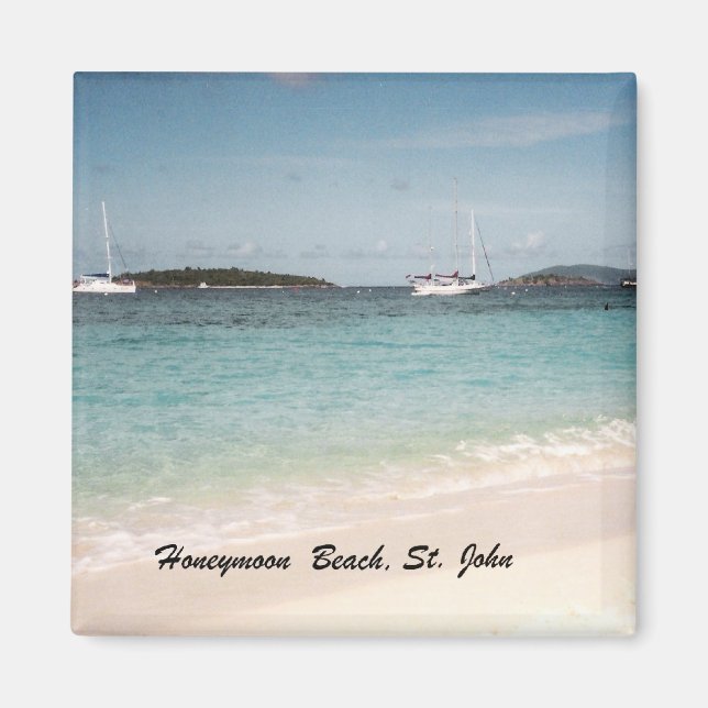 Honeymoon Beach, St. John Magnet (Front)