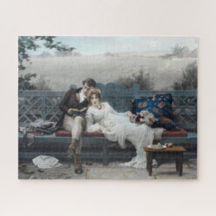 Honeymoon (Bride and Groom on a Bench) Jigsaw Puzzle