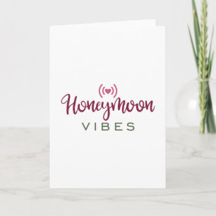 Honeymoon Couple Design Honeymoon Vibes Card
