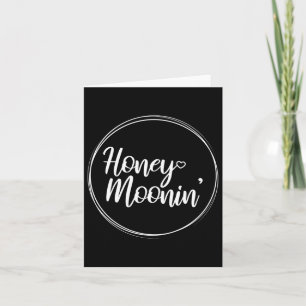 Honeymoon Couple Wedding Honeymoonin Brides Groom Card