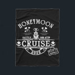 Honeymoon Cruise 2025 Bride And Groom Newlywed Cru Fleece Blanket<br><div class="desc">Honeymoon Cruise 2025 Bride And Groom Newlywed Cruising</div>