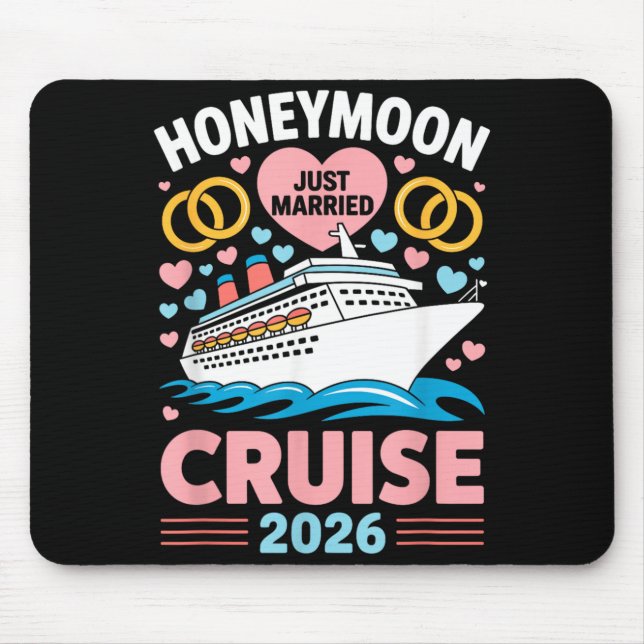 Honeymoon Cruise 2026 Married Couples Keepsake Mouse Pad (Front)
