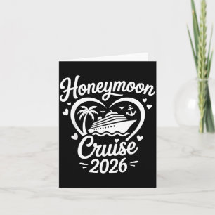 Honeymoon Cruise 2026 Married Couples Matching Card