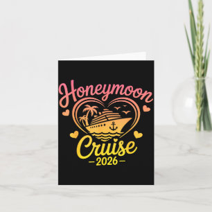 Honeymoon Cruise 2026 Married Couples Matching Card